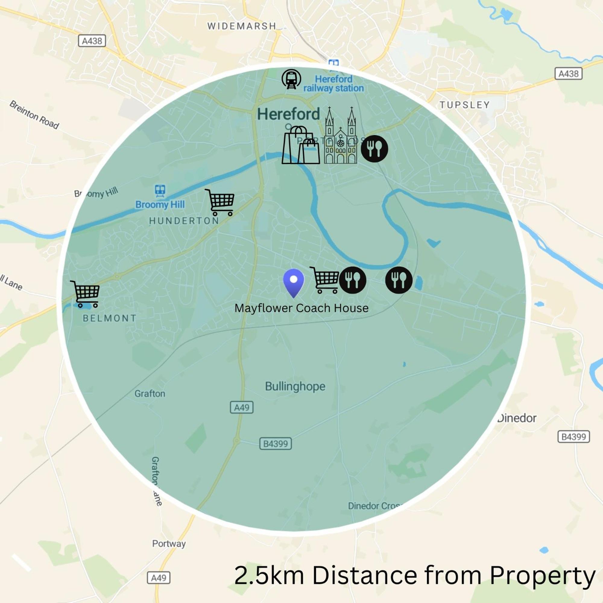 Hereford - Mayflower Coach House, Modern 2 Bedroom Property With Parking, Located South Of Hereford City, Suitable For Small Family, Couple Or Contractors - Sleeps Up To 5 Guests - Hosted By Rentmyhouse Dış mekan fotoğraf